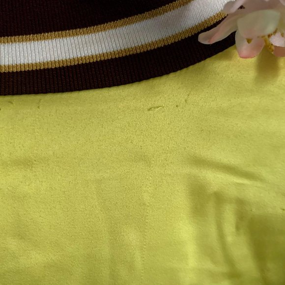 Forever 21 Yellow Satin Bomber New York Plus size - Picture 7 of 13